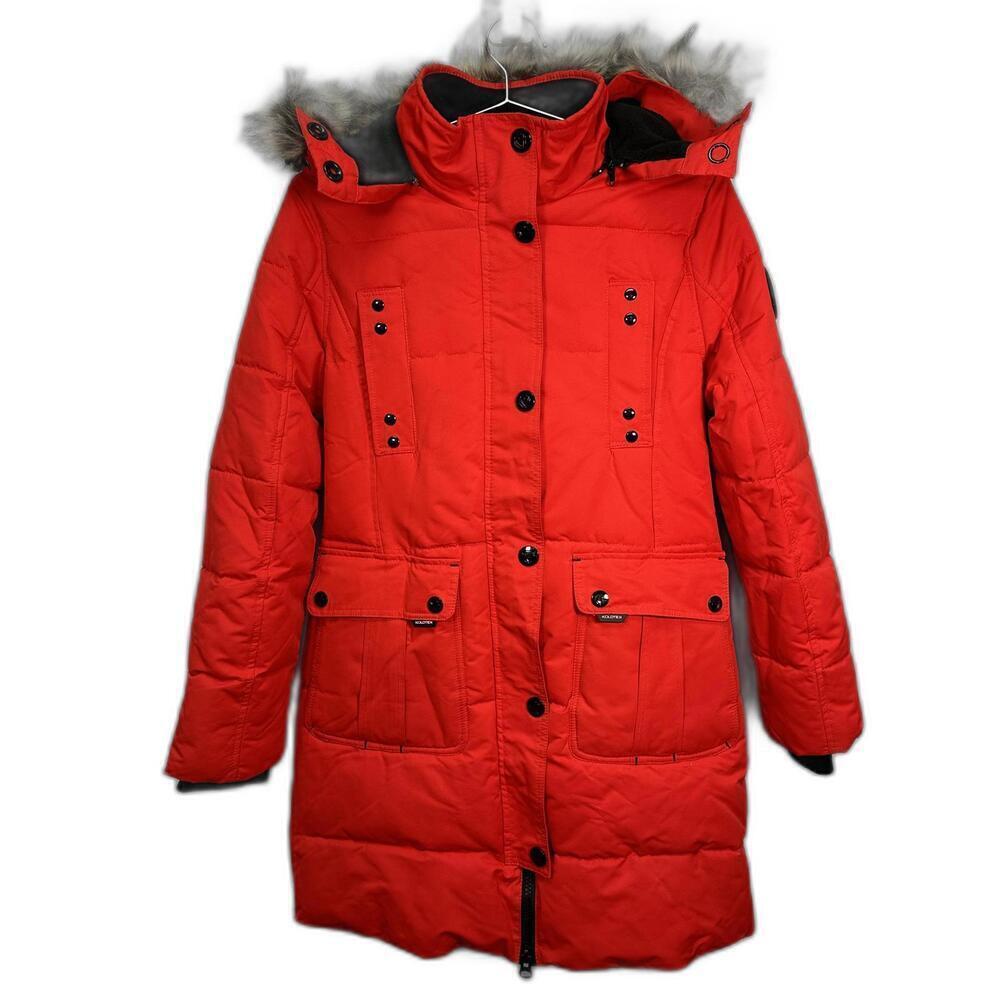 Koldtek‎ Red Parka Puffer Winter Coat Medium